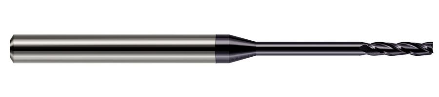 Picture of Harvey Tool 13678-C3 Dia 0.078 LOC 0.50 OAL2.50 End Mill Standard Flute Standard Helix Carbide AlTiN Single End Square Sharp